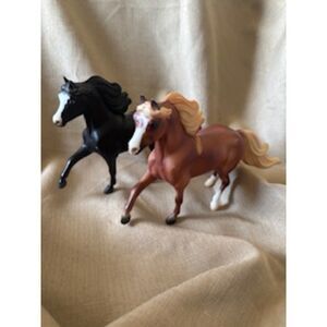 Breyer Miniature Horse Set #1711 Magic & Hamlet Champion Pony Midnight Tango